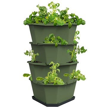 

Gusta Garden PAUL POTATO samozavlažovací truhlík 4vrstvá, tmavě zelený