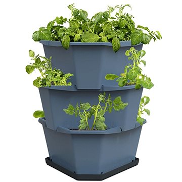 

Gusta Garden PAUL POTATO samozavlažovací truhlík 3vrstvý, modrý