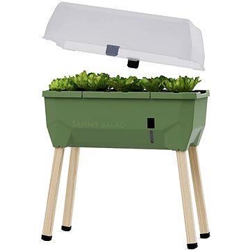 

Gusta Garden SAMMY SALAD samozavlažovací truhlík s víkem, tmavě zelený