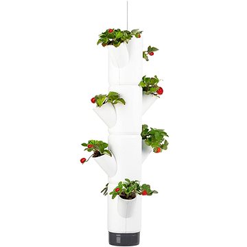 

Gusta Garden SISSI STRAWBERRY závěsný samozavlažovací truhlík 4 patra, bílý