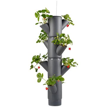 

Gusta Garden SISSI STRAWBERRY závěsný samozavlažovací truhlík 4 patra, antracit