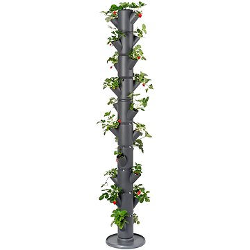 

Gusta Garden SISSI STRAWBERRY Infinity samozavlažovací truhlík 10 pater, antracit