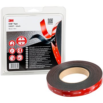 3M VHB™ oboustranně silně lepicí akrylová páska 5962F, šedočerná, 19 mm x 8 m