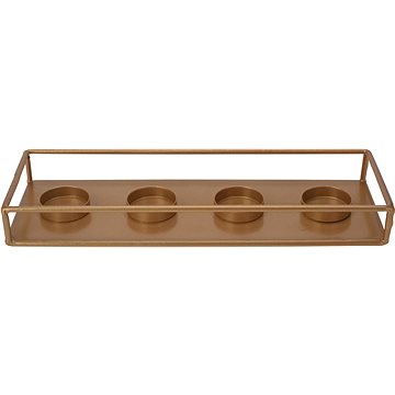 

H&L Adventní svícen na čajové svíčky 30 × 10 cm zlatý