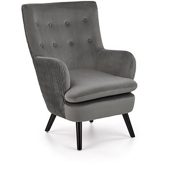 

BELIANI křeslo ALBY, sametové, modré, 224056