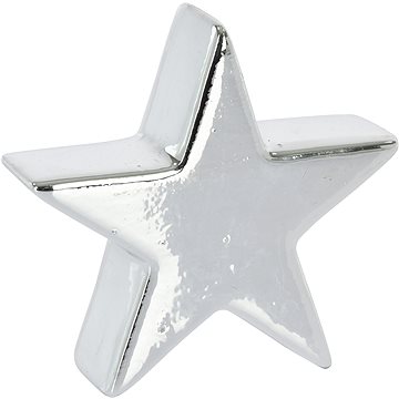 

H&L Vánoční dekorace - hvězda, stříbrná, 9 cm