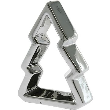 

H&L Vánoční dekorace - stromek, stříbrný, 17 cm