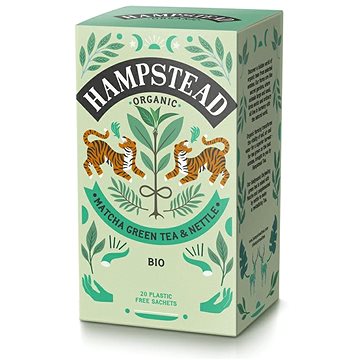 

Hampstead Tea BIO Zelený čaj Matcha a kopřiva 20 ks
