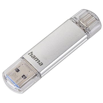 

Hama Flash Pen Laeta, USB-C/USB-A 3.1, 256 GB, 40 MB/s, stříbrný