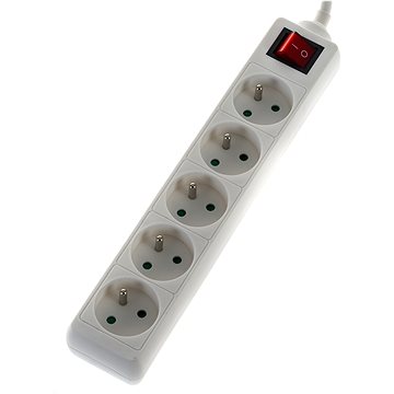 

WowME prodlužovací přívod 230V 5x zásuvek 5m s vypínačem
