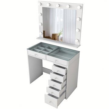 

Hanah Home Make-Up Table BJ117 2788 White