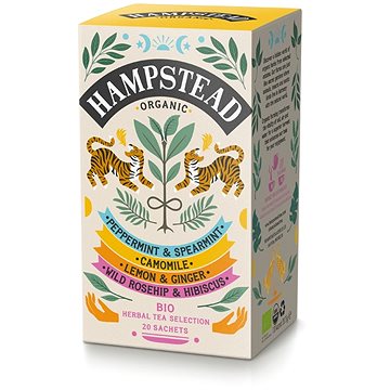 

Hampstead Tea BIO selekce bylinných a ovocných čajů 20ks