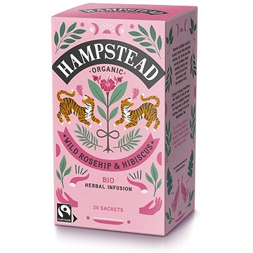 

Hampstead Tea BIO šípkový čaj s ibiškem 20ks