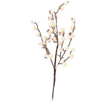 

H&L Vánoční dekorace - větvička s bobulemi, bílá, 37 cm