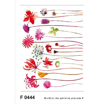 

F0444 Samolepicí dekorace RED NOSTALGIE 65 x 85 cm