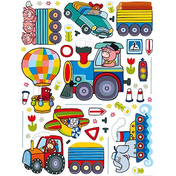 

K1046 Samolepicí dekorace WALL STICKER TRAIN 65 x 85 cm