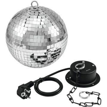 

Eurolite Zrcadlová koule 20cm SET, včetně motorku