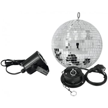 

Eurolite zrcadlová koule 20cm s LED spotem, 6000K