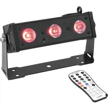 

Eurolite LED BAR-3 HCL světelná lišta, 3x 12W RGBWA+UV LED