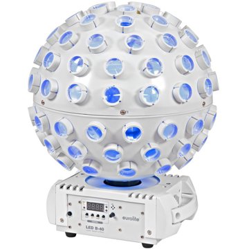 

Eurolite LED B-40, 5x4W QCL efekt s laserem, DMX, bílý