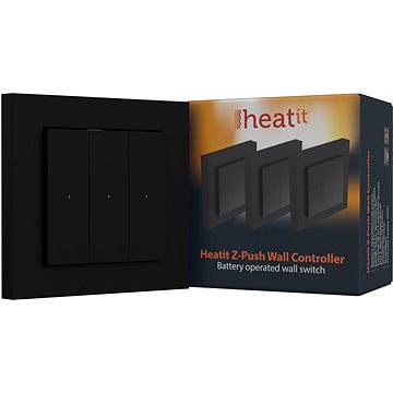 

HEATIT Z-Push Wall Controller Black RAL 9011