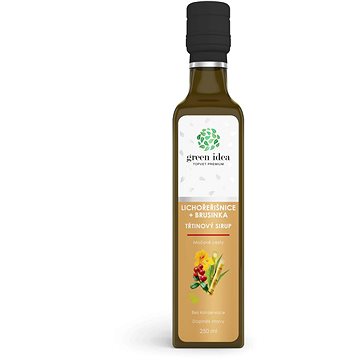 

GREEN IDEA Lichořeřišnice + brusinka - třtinový sirup 250 ml
