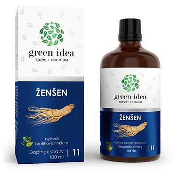 

GREEN IDEA Ženšen, bezlihová tinktura 100 ml