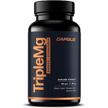 

Capsle Triple Mg - Magnesium Malát, Citrát a Bisglycinát + B6