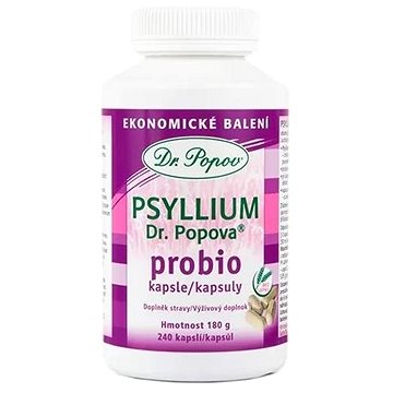 

Dr.Popov Psyllium Probio kapsle 240 ks ekonom balení