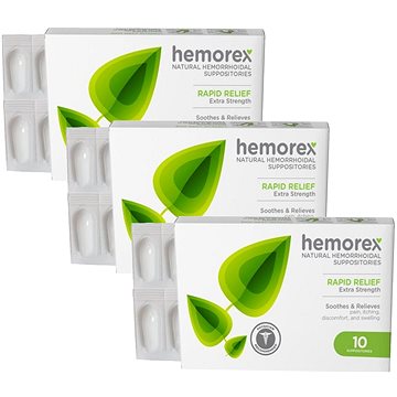

Hemorex přírodní čípky na hemoroidy 30 ks