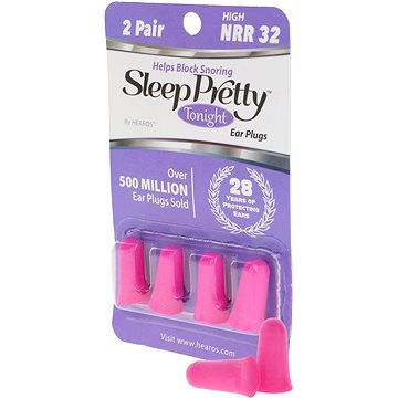 

HEAROS Sleep Pretty Tonight Ear Plugs NRR 32db 2 Pairs