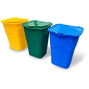 

HEIDRUN Sada odpadkových košů 3 × 50 l