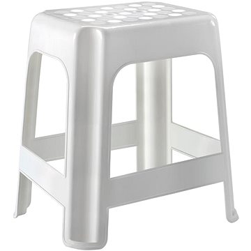 

HEIDRUN Stolička do koupelny bílá nosnost 100 kg, plast