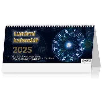 

Helma Stolní kalendář, Lunární kalendář/Lunárny kalendár 2025, 32,1 × 13,4 cm
