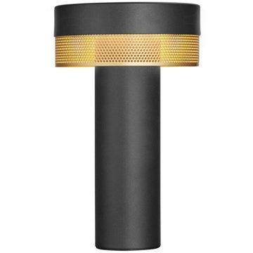 

Hell Mesh bateriová lampa, 1,8 W, černá/zlatá, teplá bílá