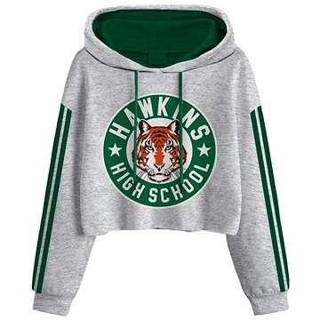 

Netflix Stranger Things: Hawkins Badge - dámská croptop mikina L