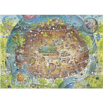 

HEYE Puzzle Šílená ZOO: Kosmický pavilon 1000 dílků
