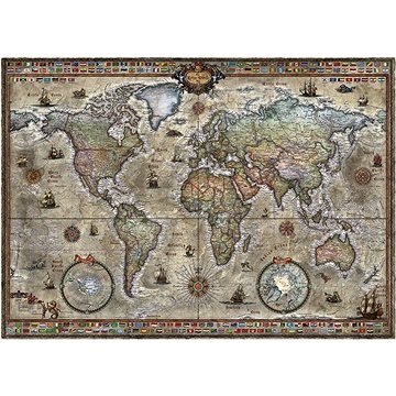 

HEYE Puzzle Map Art: Retro svět 1000 dílků