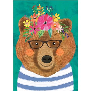 

HEYE Puzzle Floral Friends: Něžný Brumla 1000 dílků