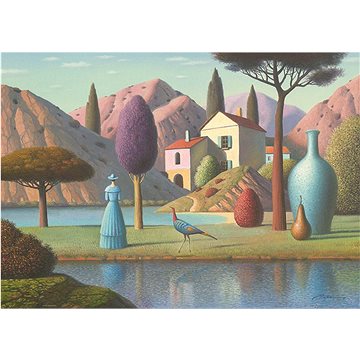 

HEYE Puzzle Timeless: Dáma v modrém 1000 dílků