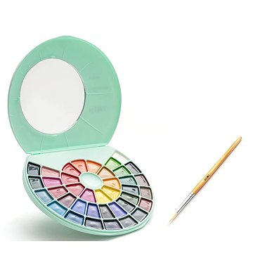 HIMI 38 polovlhkých barev (Semi - Moist), Green Edition