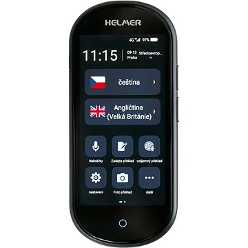 

HELMER OTR 212 inteligentní hlasový překladač černý