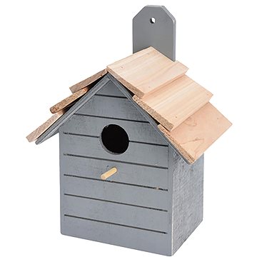 

H&L dřevěná ptačí budka Plank, šedá