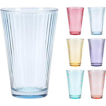 

H&L Set 6 ks - Sklenice Prisma, 300 ml, mix barev