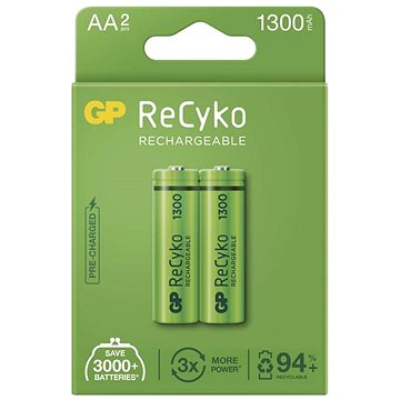 GP ReCyko 1300 AA (HR6), 2 ks - Nabíjecí baterie