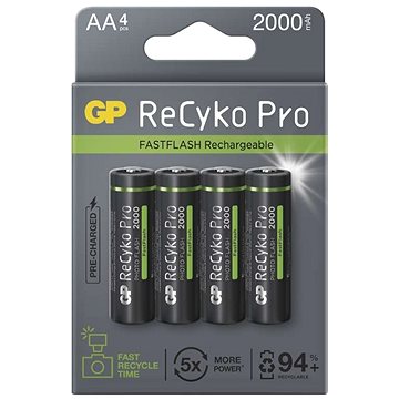 

GP ReCyko Pro Photo Flash AA (HR6), 4 ks