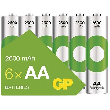 

GP Nabíjecí baterie ReCyko 2600 AA (HR6), 6 ks