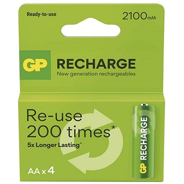 

GP Nabíjecí Recharge 2100 AA (HR6), 4 ks