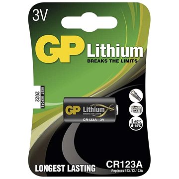 GP CR123A lithiová 1ks v blistru - Jednorázová baterie