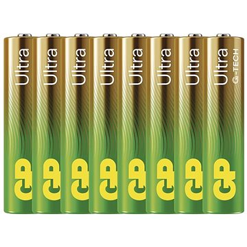 

GP Alkalická baterie Ultra AAA (LR03), 6+2 ks
